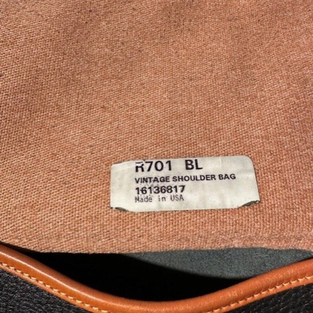 Vintage Dooney & Bourke All Weather Pebbled Leather Shoulder Saddle Bag Purse US - Picture 8 of 16